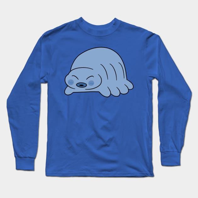 Blue Waterbear Long Sleeve T-Shirt by saradaboru